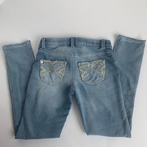 Arizona Jean Company Jeggings with Jewel Accents.
